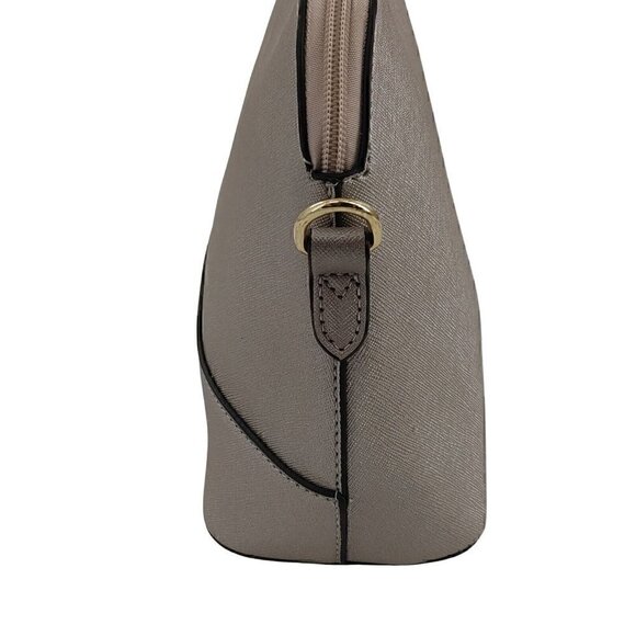 LOVEVOOK Silver Synthetic Saffiano Leather Small Dome Crossbody Good  Pre-Own - Picture 6 of 12